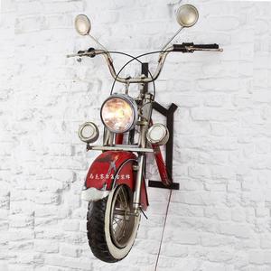 인테리어 벽걸이 메탈릭 오토바이 모형